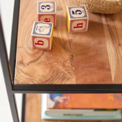 Agra - Bibliothèque Enfant En Acacia Massif Et Métal 12 Agra - Bibliothèque Enfant En Acacia Massif Et Métal -Homezia Soldes Boutique 1200 1200 agra bibliotheque enfant en acacia massif et metal 2