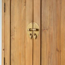 Yuki - Armoire De Rangement En Pin Massif Recyclé Naturel -Homezia Soldes Boutique 1200 1200 armoire de rangement en pin massif recycle yuki naturel 2