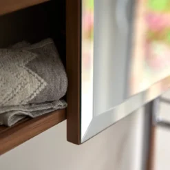 Typo - Armoire De Toilette En Noyer Massif -Homezia Soldes Boutique 1200 1200 armoire de toilette en noyer massif typo 4