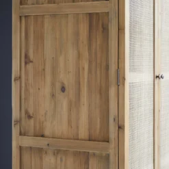 Ninon - Armoire En Pin Et Cannage 11 Ninon - Armoire En Pin Et Cannage -Homezia Soldes Boutique 1200 1200 armoire en pin et cannage ninon 5