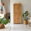Yuki - Armoire En Pin Massif Recyclé Naturel