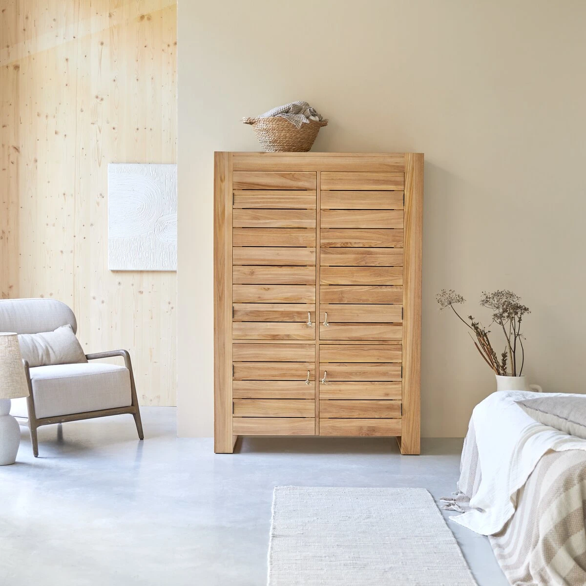 Minimalys - Armoire En Teck Massif 1 Minimalys - Armoire En Teck Massif