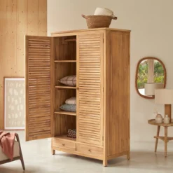 Suzette - Armoire En Teck Massif -Homezia Soldes Boutique 1200 1200 armoire en teck massif suzette 3