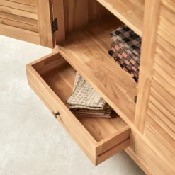 Suzette - Armoire En Teck Massif -Homezia Soldes Boutique 1200 1200 armoire en teck massif suzette 4