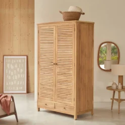 Suzette - Armoire En Teck Massif -Homezia Soldes Boutique 1200 1200 armoire en teck massif suzette 7