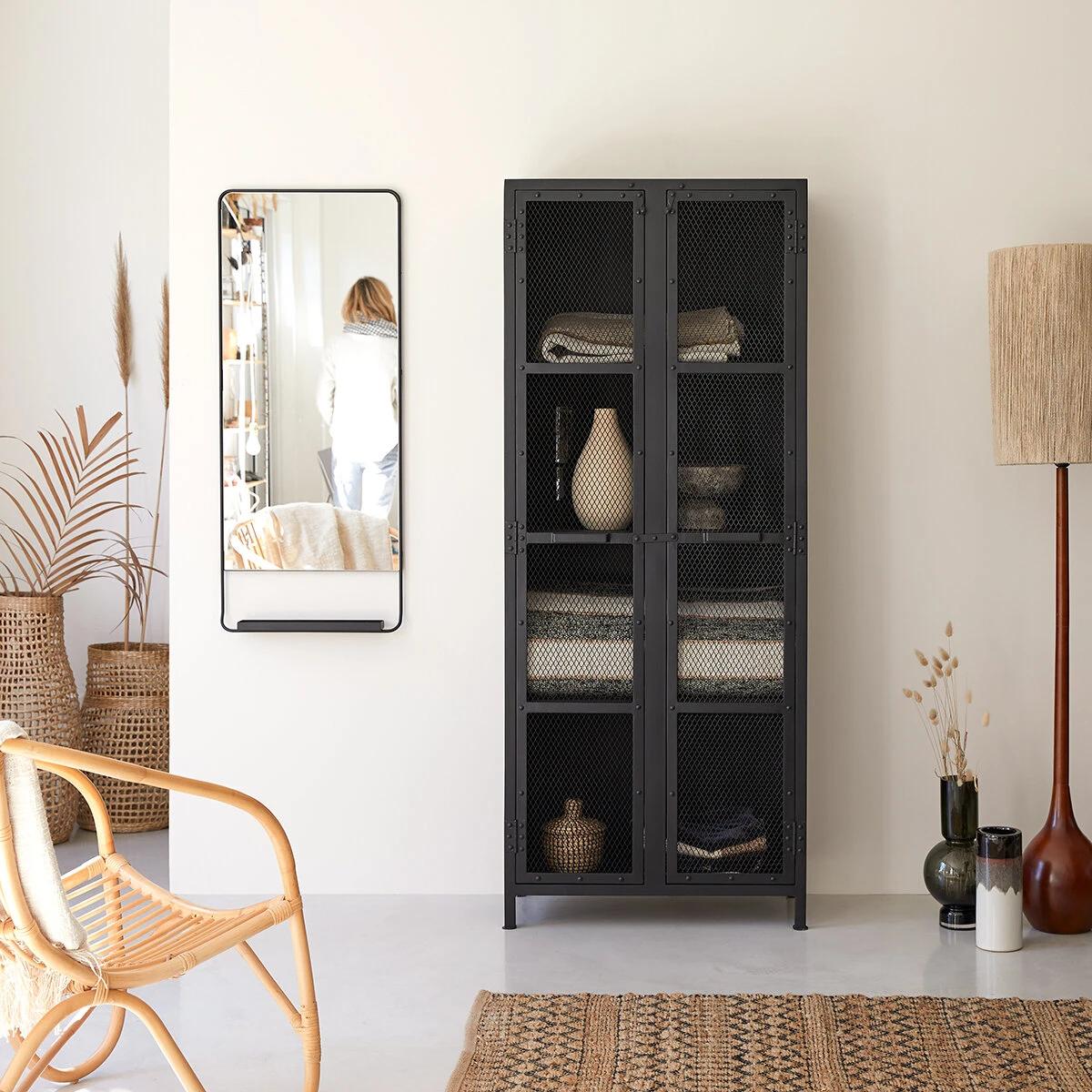 Cléo - Armoire Grillagée En Métal 1 Cléo - Armoire Grillagée En Métal