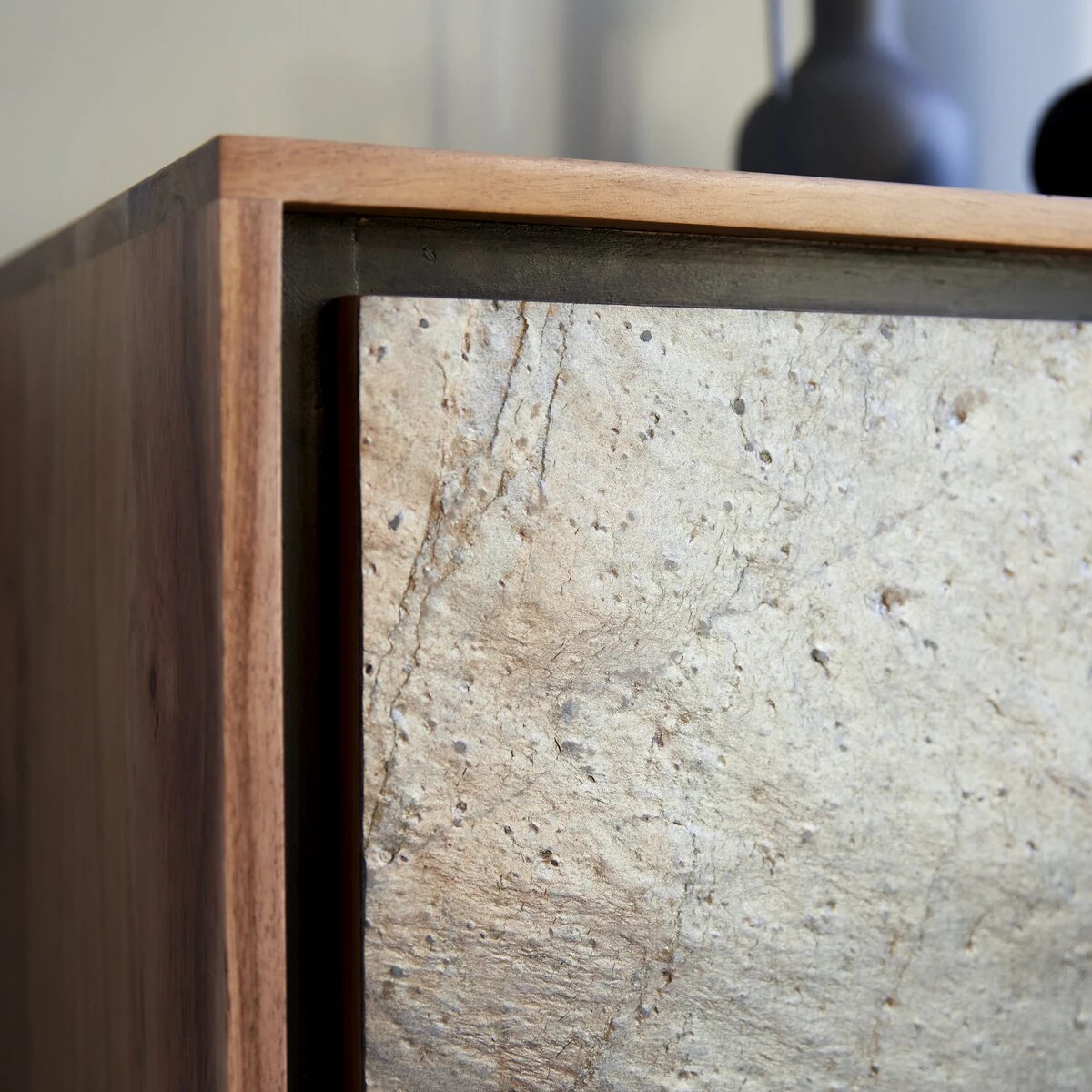 Temis - Bahut Bar En Acacia 90 Cm 7 Temis - Bahut Bar En Acacia 90 Cm – Image 7