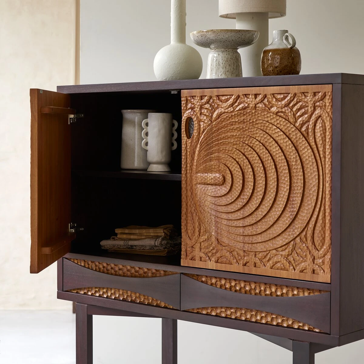 Frida - Bahut En Acajou Massif 120 Cm 3 Frida - Bahut En Acajou Massif 120 Cm – Image 3