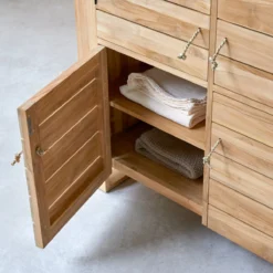 Minimalys - Bahut En Teck Massif 110 Cm -Homezia Soldes Boutique 1200 1200 bahut en teck massif minimalys 110 cm 4