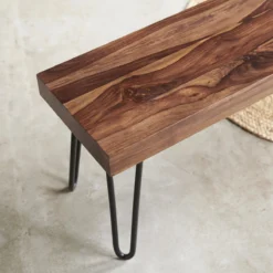 Helga - Banc En Palissandre Massif 135 Cm -Homezia Soldes Boutique 1200 1200 banc en palissandre massif helga 135 cm 4