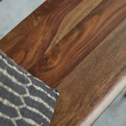 Talia - Banc Haut En Palissandre Massif Et Métal -Homezia Soldes Boutique 1200 1200 banc haut en palissandre massif et metal talia 2