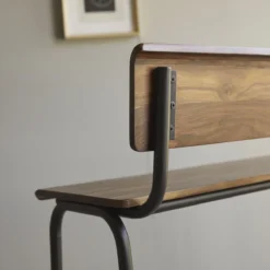 Talia - Banc Haut En Palissandre Massif Et Métal -Homezia Soldes Boutique 1200 1200 banc haut en palissandre massif et metal talia 5