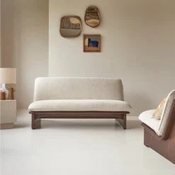 Folk - Banquette En Mindi Massif Et Tissu écru 2 Places 16 Folk - Banquette En Mindi Massif Et Tissu écru 2 Places -Homezia Soldes Boutique 1200 1200 banquette en mindi massif et tissu ecru 2 places folk 7