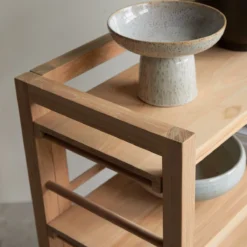 Sera - Bibliothèque Basse En Teck Massif -Homezia Soldes Boutique 1200 1200 bibliotheque basse en teck massif sera 5