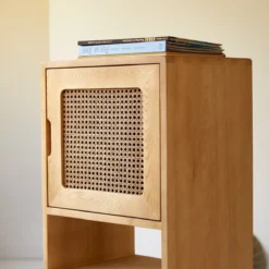 Luis - Bibliothèque Basse Enfant En Orme Massif Et Cannage -Homezia Soldes Boutique 1200 1200 bibliotheque basse enfant en orme massif et cannage luis 4