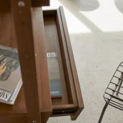 Wall - Bibliothèque Double En Teck Massif Recyclé -Homezia Soldes Boutique 1200 1200 bibliotheque double en teck massif wall 6