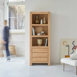 Eden - Bibliothèque En Chêne Massif