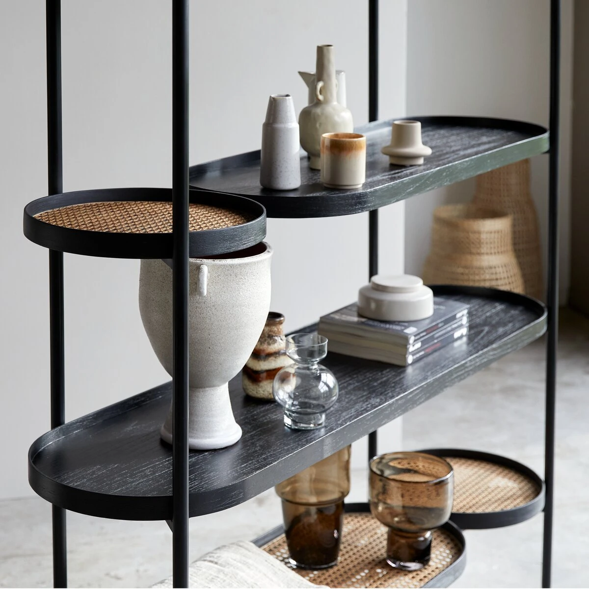 Alix - Bibliothèque En Mindi Et Cannage 6 Alix - Bibliothèque En Mindi Et Cannage – Image 6