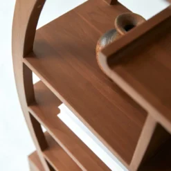 Ying Yang - Bibliothèque En Teck Massif -Homezia Soldes Boutique 1200 1200 bibliotheque en teck massif ying yang 2