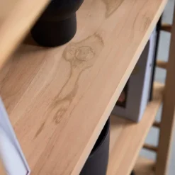 Sera - Bibliothèque Haute En Teck Massif -Homezia Soldes Boutique 1200 1200 bibliotheque haute en teck massif sera 2