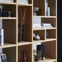 Eyota - Bibliothèque Haute En Chêne -Homezia Soldes Boutique 1200 1200 bibliotheque haute eyota en chene 6