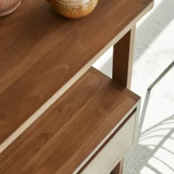 Wall - Bibliothèque Simple En Teck Massif Recyclé -Homezia Soldes Boutique 1200 1200 bibliotheque simple en teck massif wall 7