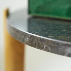 Nestor - Bout De Canapé En Teck Et Marbre Black -Homezia Soldes Boutique 1200 1200 bout de canape en teck et marbre nestor black 3