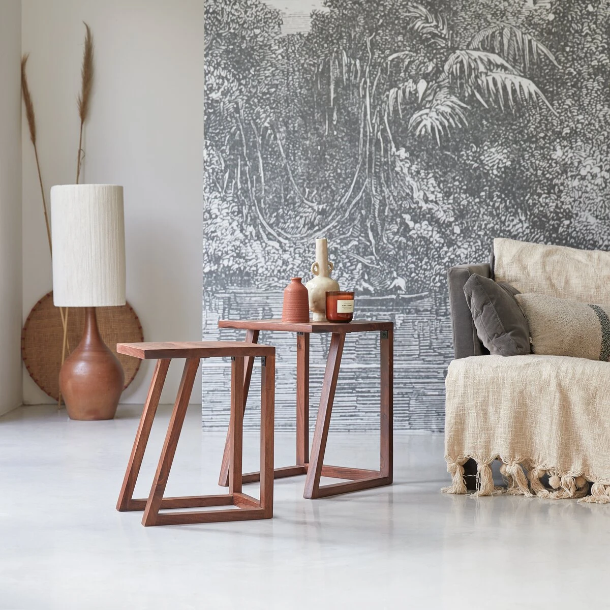 Gaspard - Bouts De Canapé En Palissandre Massif 1 Gaspard - Bouts De Canapé En Palissandre Massif