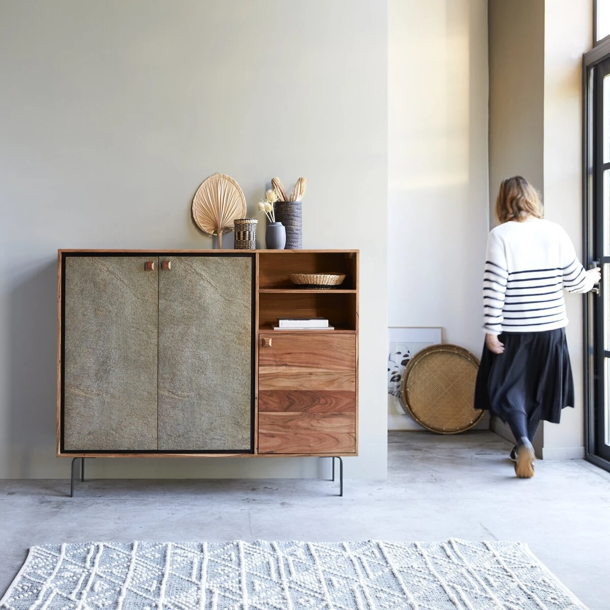 Temis - Buffet En Acacia 150 Cm 1 Temis - Buffet En Acacia 150 Cm