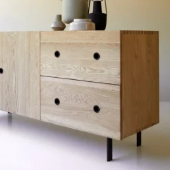 Jeanne - Buffet En Chêne Massif 150 Cm -Homezia Soldes Boutique 1200 1200 buffet en chene massif jeanne 150 cm 5