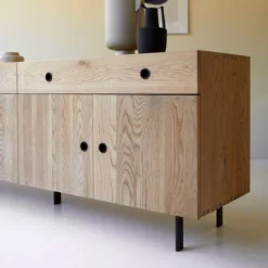 Jeanne - Buffet En Chêne Massif 185 Cm -Homezia Soldes Boutique 1200 1200 buffet en chene massif jeanne 185 cm 6