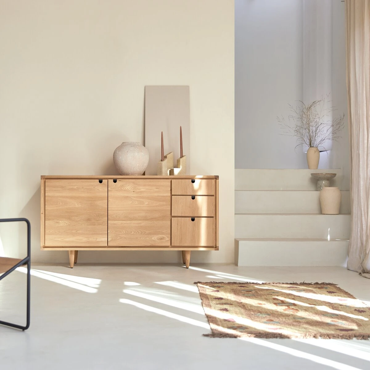 Jonàk - Buffet En Chêne Massif 145 Cm 1 Jonàk - Buffet En Chêne Massif 145 Cm