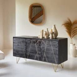 Liv - Buffet En Manguier Massif 150 Cm -Homezia Soldes Boutique 1200 1200 buffet en manguier massif liv 150 cm 3