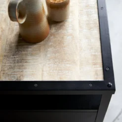 Industriel - Buffet En Métal 160 Cm -Homezia Soldes Boutique 1200 1200 buffet en metal industriel 160 cm 2