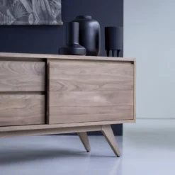 Esmée - Buffet En Noyer Massif 130 Cm -Homezia Soldes Boutique 1200 1200 buffet en noyer massif esmee 130 cm 5