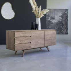 Esmée - Buffet En Noyer Massif 180 Cm -Homezia Soldes Boutique 1200 1200 buffet en noyer massif esmee 180 cm 3
