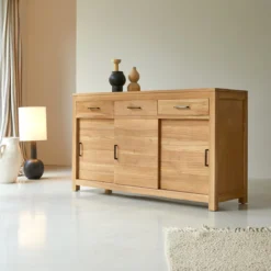 Maë - Buffet En Teck 150 Cm -Homezia Soldes Boutique 1200 1200 buffet en teck mae 150 cm 3