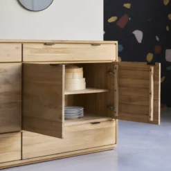 Senson - Buffet En Teck Massif 200 Cm -Homezia Soldes Boutique 1200 1200 buffet en teck massif senson 200 cm 4