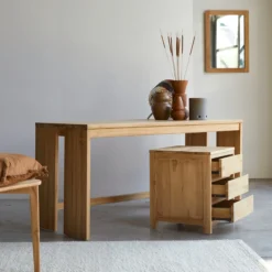 Eden - Bureau En Teck Massif 8 Eden - Bureau En Teck Massif -Homezia Soldes Boutique 1200 1200 bureau en teck massif eden 3