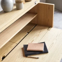 Eyota - Bureau En Chêne Et Marbre -Homezia Soldes Boutique 1200 1200 bureau eyota en chene et marbre 7