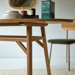 Elena - Bureau Ovale En Teck Massif Recyclé 11 Elena - Bureau Ovale En Teck Massif Recyclé -Homezia Soldes Boutique 1200 1200 bureau ovale en teck massif recycle elena 5