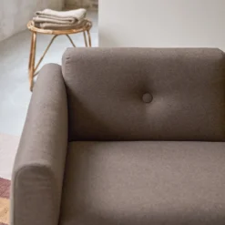 Bjorn - Canapé En Chêne Massif Et Tissu Marron 2 Places -Homezia Soldes Boutique 1200 1200 canape bjorn en chene massif et tissu marron 2 places 2