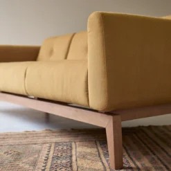 Bjorn - Canapé En Chêne Massif Et Tissu Moutarde 3 Places -Homezia Soldes Boutique 1200 1200 canape bjorn en chene massif et tissu moutarde 3 places 5