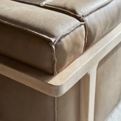 Cobbelwood - Canapé En Chêne Massif Et Cuir Cheyenne , 2 Places -Homezia Soldes Boutique 1200 1200 canape cobbelwood en chene massif et cuir cheyenne 6