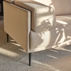 Finn - Canapé D'angle Droit En Tissu écru 270 X 180 Cm, 4 Places -Homezia Soldes Boutique 1200 1200 canape d angle droit en tissu ecru 270 cm finn 4