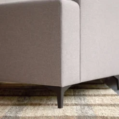 Lars - Canapé D'angle Droit En Tissu Gris 300 X 150 Cm, 5 Places -Homezia Soldes Boutique 1200 1200 canape d angle droit en tissu gris 150 cm lars 2