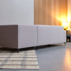 Lars - Canapé D'angle Droit En Tissu Gris 295 X 185 Cm, 5 Places -Homezia Soldes Boutique 1200 1200 canape d angle droit en tissu gris 185 cm lars 4