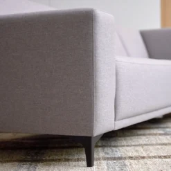 Lars - Canapé D'angle Droit En Tissu Gris 295 X 185 Cm, 5 Places -Homezia Soldes Boutique 1200 1200 canape d angle droit en tissu gris 185 cm lars 5