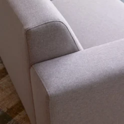 Lars - Canapé D'angle Droit En Tissu Gris 295 X 185 Cm, 5 Places -Homezia Soldes Boutique 1200 1200 canape d angle droit en tissu gris 185 cm lars 6