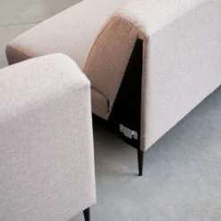 Finn - Canapé D'angle Droit En Tissu Gris 270 X 180 Cm, 4 Places 13 Finn - Canapé D'angle Droit En Tissu Gris 270 X 180 Cm, 4 Places -Homezia Soldes Boutique 1200 1200 canape d angle droit en tissu gris 270 cm finn 6